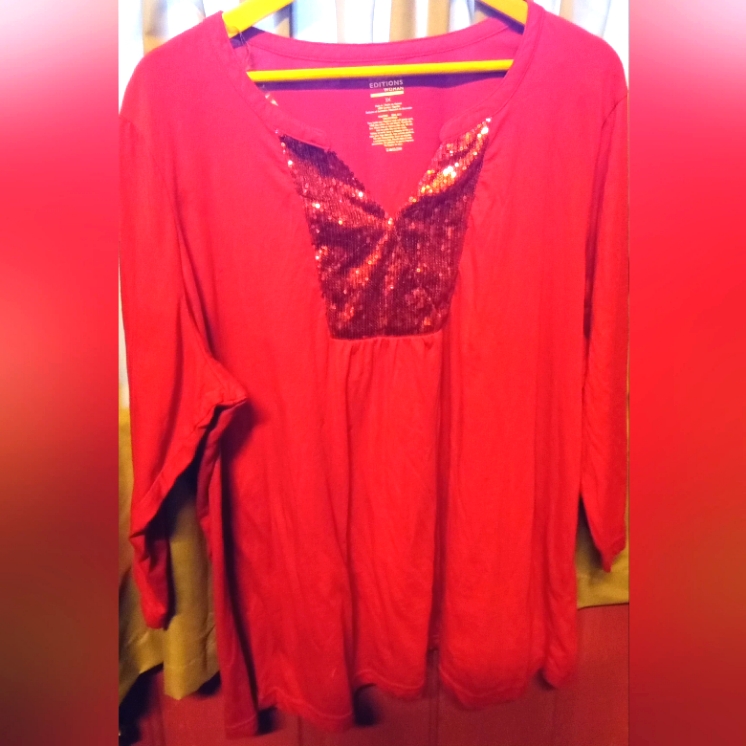 Basic Edition Long Red Tunic